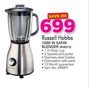 Russell Hobbs 1000W Satin Blender RHB315