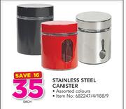 Stainless Steel Canister-Each