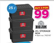 Big Jim 25Ltr Storage Box-For 3