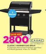 Cadac Classic 3 Burner Gas Braai