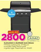 Cadac Elegance 4 Burner Gas Braai