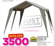 Campmaster Canvas Safari Senior 6 Leg Gazebo 150