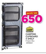 Campmaster Camping Cupboard 5 Shelf
