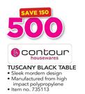 Contour Tuscany Black Table