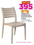 Gold Sun Sienna Side Slatted Back Chair