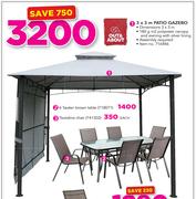 Out & About 3 x 3m Patio Gazebo
