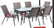 Out & About 6 Seater Brown Table