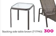 Stacking Side Table Brown