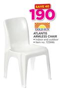 Gold Sun Atlantis Armless Chair