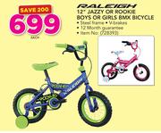 Raleigh 12" Jazzy Or Rookie Boys Or Girls BMX Bicycle-Each