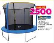 Bounceking Skyzone 10 Doot Trampoline & Enclosure Combo