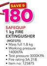 Safequip 1Kg Fire Extinguisher MQ7375