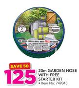 Garden Hose 20m With Free Starter Kit