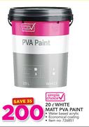 Simple Choice 20Ltr Matt PVA Paint