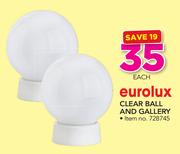 Eurolux Clear Ball & Gallery-Each