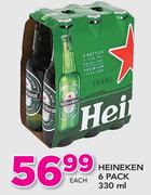 Heineken 6 Pack-330ml Each