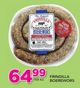 Fringilla Boewewors-Per Kg