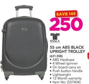 Tosca 55cm ABS Black Upright Trolley 621-55B