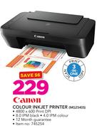 Canon Colour Inkjet Printer MG2540S