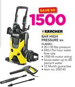 Karcher Bar High Pressure K4 CLASSIC