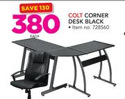 Colt Corner Desk Black-Each