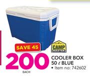 Campmaster Cooler Box Blue-50Ltr Each