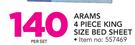 Arams 4 Piece King Size Bed Sheet-Per Set