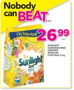 Sunlight Handwashing Powder Regular Flexi Bag-3Kg Each