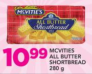 McVities All Butter Shortbread-280g