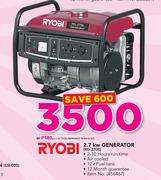 Ryobi 2.7KW Generator RG-2700