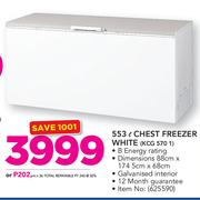KIC 553Ltr Chest Freezer White KCG 570 1