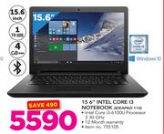 Lenovo 15.6" Intel Core i3 Notebook IDEAPAD 110