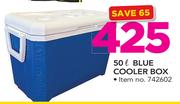 Camp Master 50Ltr Blue Cooler Box