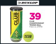 Dunlop Club Championship Tennis Ball