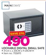Mainstays Lockable Digital Small Safe 31x20x20cm
