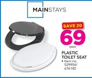 Mainstays Plastic Toilet Seat-Each
