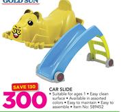 Gold Sun Car Slide