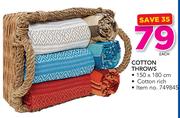 Mainstays Cotton Throws