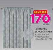 Always Home Lined Fan Scroll Silver