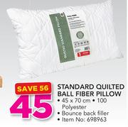 Always Home Standard Quilted Ball Fiber Pillow