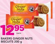 Bakers Ginger Nuts Biscuits-200g Each