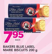 Bakers Blue Label Marie Biscuits-200g Each