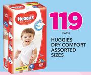 Huggies Dry Comfort Assorted Sizes-Each