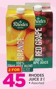 Rhodes Juice Assorted-2x2Ltr