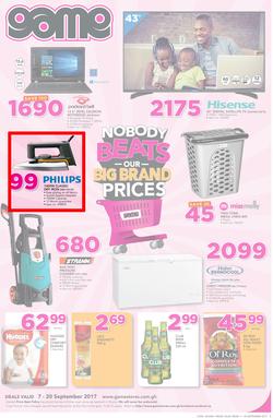Game Ghana: Nobody Beats Our Big Brand Prices (7 Sep - 20 Sep 2017), page 1