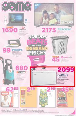 Game Ghana: Nobody Beats Our Big Brand Prices (7 Sep - 20 Sep 2017), page 1