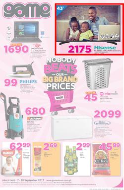 Game Ghana: Nobody Beats Our Big Brand Prices (7 Sep - 20 Sep 2017), page 1