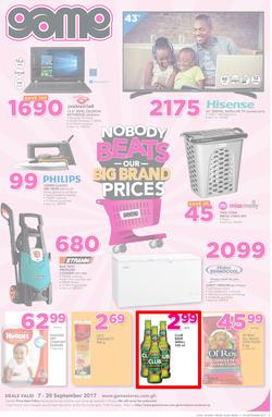 Game Ghana: Nobody Beats Our Big Brand Prices (7 Sep - 20 Sep 2017), page 1