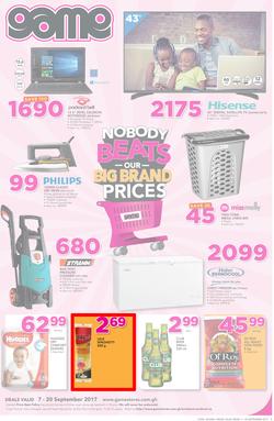 Game Ghana: Nobody Beats Our Big Brand Prices (7 Sep - 20 Sep 2017), page 1