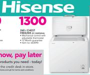 Hisense 260Ltr Chest Freezer FC 26DD4HA